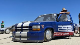 LS swap and huge turbo propel my high school truck to 178 mph on dirt The quest for 200 continues… [upl. by Yatnod331]