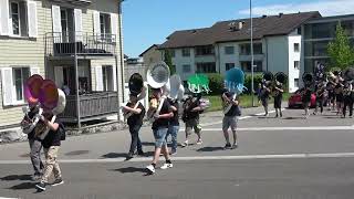 14 Sousiwanderig Abmarsch vo dr Mehrzweckhalle in Tübach St Gallen 18052024 [upl. by Ycniuqal727]