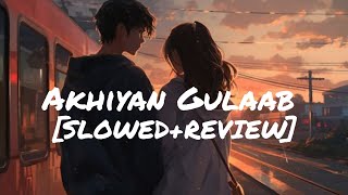 Akhiyan Gulaab Lyrics SLOWED REVIEW ♥️ [upl. by Hadias]