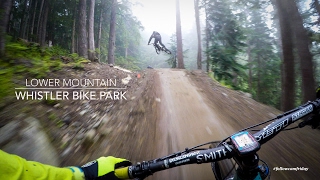 Mountain Biking the lower Whistler Bike Park [upl. by Yelnoc948]