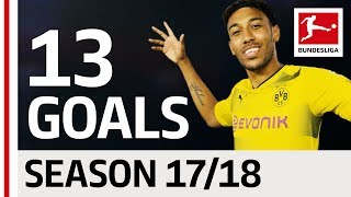 PierreEmerick Aubameyang  All Goals so far 201718 [upl. by Janean]