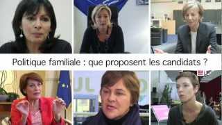 Politique familiale  la position des candidats [upl. by Netsirhk]