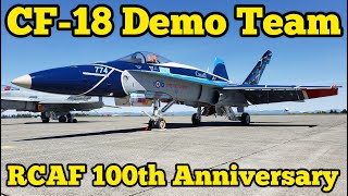 CF18 Demo Team for the 2024 RCAF 100th Anniversary F18 Hornet [upl. by Ennahgem]