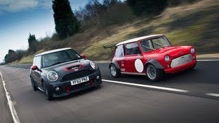 Worlds fastest Minis  Mini JCW GP vs ZCars Mini Busa  autocarcouk [upl. by Anerys]