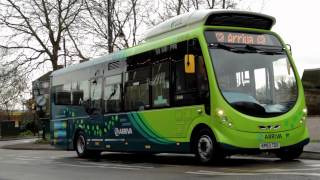 Arriva Beds amp Bucks Wirelessly Charged Electric Bus Trial starts in Milton Keynes 2014 [upl. by Sipple346]