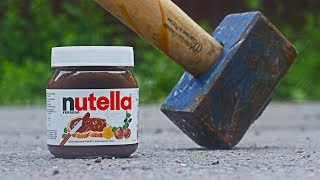 EXPERIMENT Hammer VS Nutella [upl. by Johnsten248]