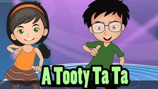 Tooty Ta Song with Lyrics  Popular Kids Group Dance by EFlashApps [upl. by Barthold]