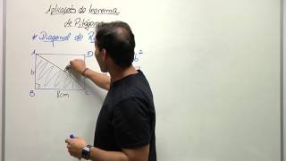 Minuto Saber Prof Xanchão  Teorema de pitágoras  Diagonal do retângulo [upl. by Dleifyar687]