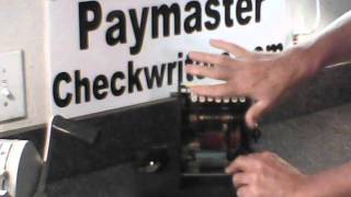 Paymaster Checkwriter Series X 550 [upl. by Demetria]