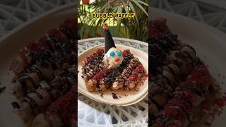 Bubble Waffle 🧇🤍✨ytshorts ytshortsindia waffle bubblewaffle [upl. by Kalindi]