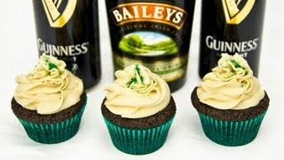 Guinness Chocolate Cupcakes w Baileys Buttercream by Cookies Cupcakes and Cardio [upl. by Hendrik]