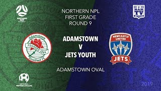 2019 NPL Northern NSW u20s and 1st Grade  Round 9  Adamstown Rosebud v Newcastle Jets Youth [upl. by Bowie974]