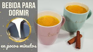 QUE TOMAR PARA DORMIR MEJOR  LECHE DORADA  Bebida relajante  Cookeri [upl. by Nyrak495]