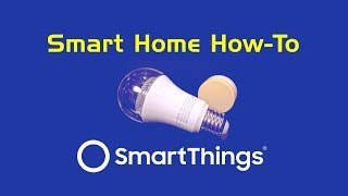 HowTo Pairing IKEA Tradfri Smart Lights with a SmartThings Hub [upl. by Eiloj]