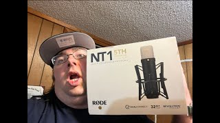 Rode NT1 5th Generation Black Microphone Unboxing [upl. by Ffilc]