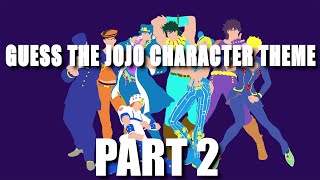 GUESS THE CHARACTERS THEME SONG  JOJO EDITION  PART 2  EASY  EXPERT [upl. by Hale]