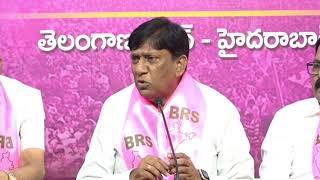 Live BRS Leader Vinod Kumar Press Meet At Telangana Bhavan  BRS Live Feed [upl. by Christye]