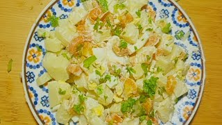 La célèbre salade russe salade de pomme de terre Recette facile et délicieux [upl. by Yecal]