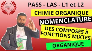 EXERCICES NOMENCLATURE EN CHIMIE ORGANIQUE  COMPOSÉS À FONCTIONS MIXTES [upl. by Uis]