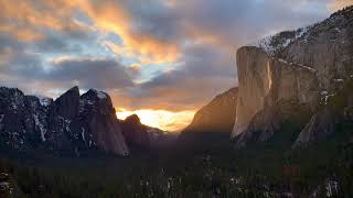 Horsetail Fall Timelapse  Yosemite Firefall  Feb 20 2021 [upl. by Krucik]