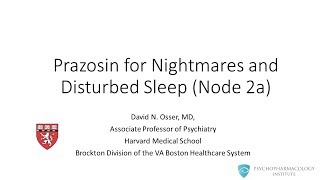 Prazosin for PTSD Sleep Disorders [upl. by Tsui]