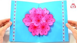 Come fare un biglietto di auguri in 3D  Biglietto auguri pop up tutorial [upl. by Bonis]