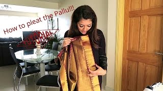 How to pleat a Saree with Vithya [upl. by Buchalter653]