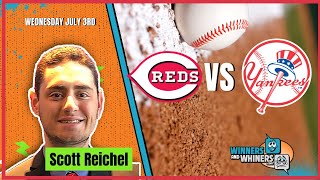 Free MLB Betting Pick Cincinnati Reds vs New York Yankees 7324 Scotts Selections [upl. by Garrison]