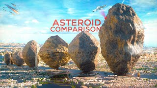 ASTEROIDS Size Comparison 3D [upl. by Oznola]