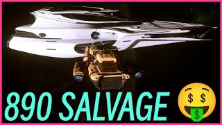 Easy Repeatable 890 Jump Salvage Location  Star Citizen  Drake Vulture or Aegis Reclaimer [upl. by Angeli]