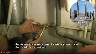 Een kraan installeren met knelfittingen voor de wasmachine of CV ketel [upl. by Saisoj564]