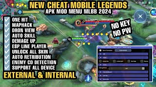 CHEAT ML TERBARU 2024 MOD MENU UNLOCK ALL SKIN MOBILE LEGENDS FULL FEATURE GRATIS NO PASSWORD [upl. by Nylesaj]