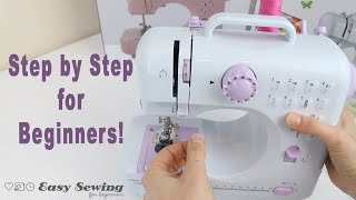 How to Operate a Portable Mini Sewing Machine FHSM 505  NEX Sewing Machine [upl. by Eno]