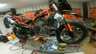 KTM 790 Adventure  Valve Clearance Check Overview [upl. by Omrelliug]