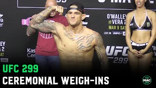 UFC 299 Ceremonial WeighIns [upl. by Yelsiap]