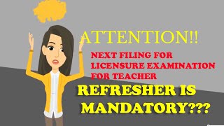 PRC LET EXAMINATION 2023  REFRESHER COURSE IS MANDATORY [upl. by Annahaj120]