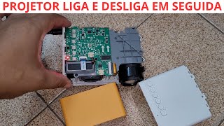 projetor liga e desliga em seguida mini projetor portátil yg300 [upl. by Ellenyl]