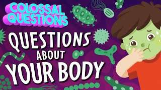 Bathrooms Boogers and MORE 7 Questions About Your Body Answered  COLOSSAL QUESTIONS [upl. by Nnylassej]