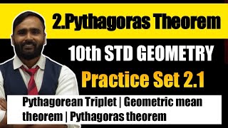 10th GEOMETRY 2PYTHAGORAS THEOREM  PRACTICE SET 21 PRADEEP GIRI SIR [upl. by Ttiwed182]