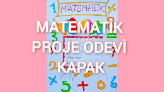 Matematik Proje Ödevi Kapak Yapımı 🎈Harika🎈🎈🎈 [upl. by Aihsia]