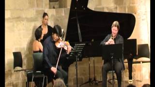 Sergei Nakariakov Daishin Kashimoto Maria Meerovitch Brahms Horn Trio in E flat arr for fluge [upl. by Lienahs]