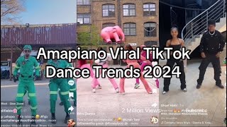 Best of Amapiano viral TikTok dance challenges  2024 🥵🔥😍 tiktok amapiano trending viral [upl. by Oivalf]