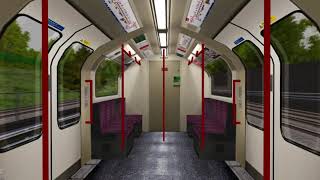 OpenBVE Central Line Ealing Broadway To White City [upl. by Oicnaneb987]