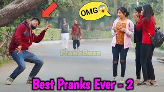 Best Pranks Ever Part2😳😱 Top Pranks in the world PrankBuzz [upl. by Nileuqay]