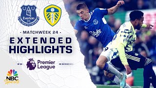 Everton v Leeds United  PREMIER LEAGUE HIGHLIGHTS  2182023  NBC Sports [upl. by Durarte]