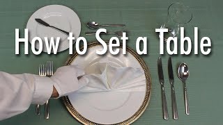 Learn How to Set a Formal Dinner Table [upl. by Nalaf234]