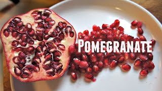 Tasting Pomegranate amp How to Open One 2 Easy Ways [upl. by Plotkin]