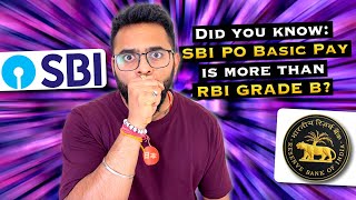 😱Did you know SBI PO Basic Pay is more than RBI GRADE B SBI PO Salary 2024  RBI Grade B Salary [upl. by Vevine809]