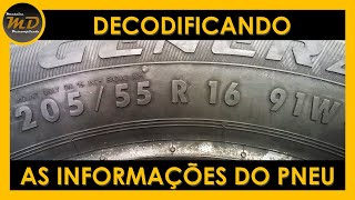 Decodificando as Informações do Pneu [upl. by Mehalek]