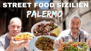 Die heftigste STREET FOOD TOUR in Palermo Italien 🇮🇹🍕🍝🍦🤤  Original SIZILIEN FOOD [upl. by Belayneh]